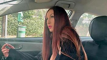 damn, i can’t even describe how hot artemisia love looks smoking in the car, her italian long hair and big boobs just killin’ it!