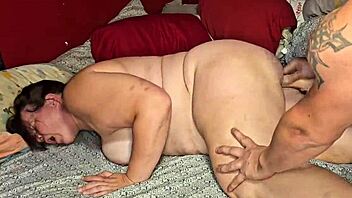 That milf is getting creampied so hard