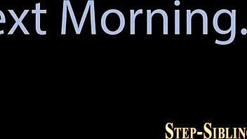 Blonde teen gets railed hard by stepbro, ending with facial cumshot!