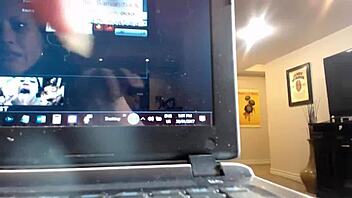 Big Boobs Maxine X Licks Wet Clit in Lingerie