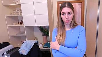 Stepmom cums twice to keep stepson's mouth shut, oops!