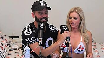 Huney Baked Melons casually fucks Elo Podcast during the interview