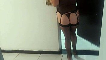 Housewife complains to technician husband ignored new lingerie so she wears it for his opinion