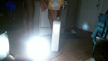 Bent over ebony fat in black dick scene