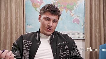 teacher adira allure and student victor ray have a classroom interaction