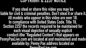 dirty whore penny pax in lingerie pleases two hard cocks alone