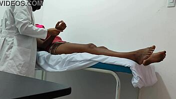 Does the doctor give special attention and sensual massage to his female patient?