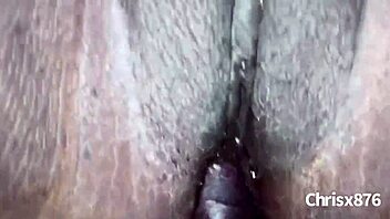 Black cock for an ass of an amateur brunette
