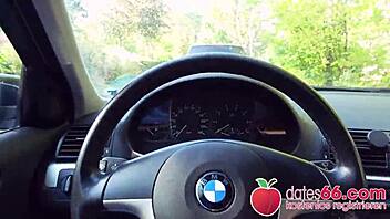 Teenie tourist Lily Ray visits Berlin for her first public fuck.