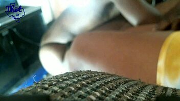 Bent over ebony fat in black dick scene