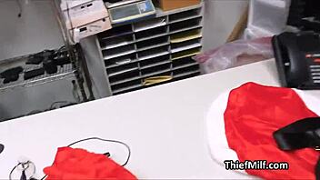 Big Tit Milf Busted For Stealing During Holidays With Hidden Cam Clothes Ripped Lingerie Blowjob Spying Office Caught At Work