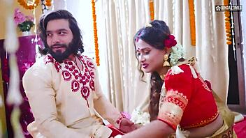 desi newlyweds in steamy dorm antics