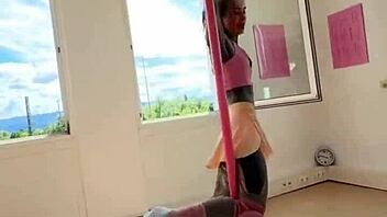 Anuskatzz Exotic Pole Dance Compilation with Anal Assfucking and Athletic Fitness Moves