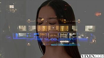 Vixen Petite 18+ Beauty Lia Shows Off Wild Side in Shaved Missionary and Cunilingus Action