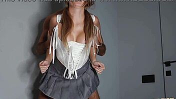 Are You Heading to University After This Rough Fuck and Cum on Tits?