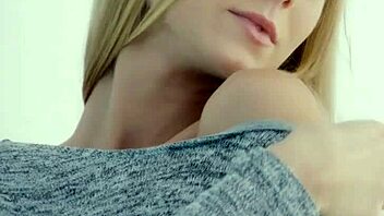 Blonde Girl Enjoys Intense Action