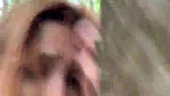 Caught in Forest Craving Hard Interracial Deepthroat