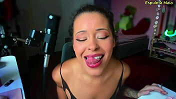 Morena Latina Brunette Spices Up with Dirty Talk for Your Pleasure