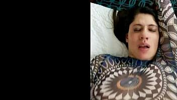 nicole paris teases with big tits before sucking black cock