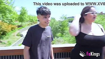 Massive Tits Milf Mae Quira Flashes on Public Street