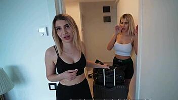 Step mom tries her first threesome