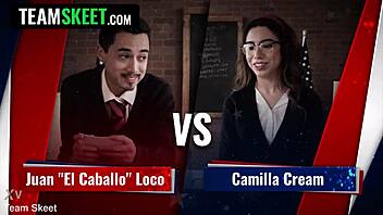 hey, check these risky girls in a wild threesome with the master!