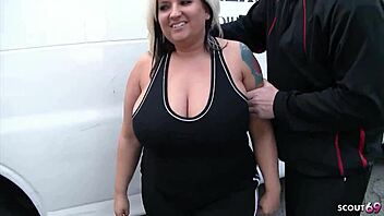 Can Blonde BBW with Pierced Natural Tits Seduce Her Coach?