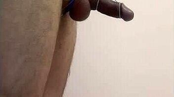 Amazing Orgasm from Young Dancer in Cage.