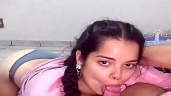 Close Up Teen Cowgirl Deepthroat Ends With Cum In Pussy