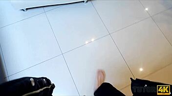 Tutor4k guy moves on blonde tutor with sex toys