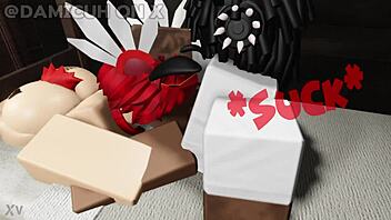 Femboy with fat ass sucks me and grinds on my cock