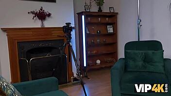 beautiful european cam girl seduces with her pierced pussy to become pornstar and pay debts