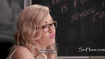 teacher adira allure and student victor ray have a classroom interaction