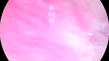 Camera deep inside wet pussy captures intense female orgasm!