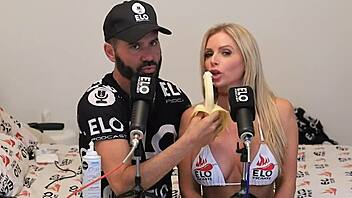 Huney Baked Melons casually fucks Elo Podcast during the interview