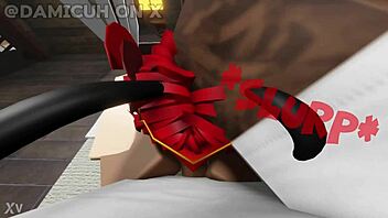 Femboy with fat ass sucks me and grinds on my cock