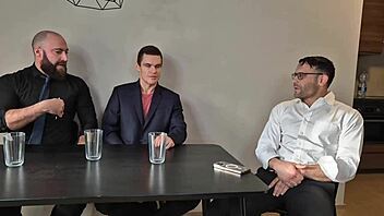 jennifer mendez in group scene with multiple partners