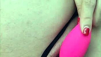 teasing boyfriend with toy in car