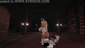 Can you believe this hot blonde is taking that huge cock? It's massive!