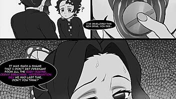 Shinobu wants to get pregnant with Tajiro - Demon Slayer Hentai