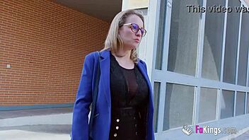 Eager Blonde Milf Quits Job For Porn Blowjob Fun