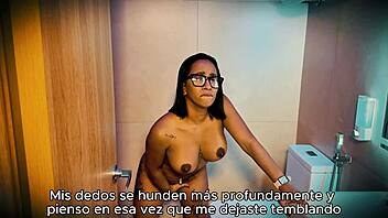 Stepmother plays with herself as stepson sneaks a peek in secret