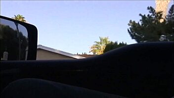 Christine joins a hot threesome, riding dick with another girl in sexy fishnets.