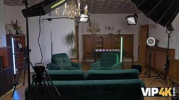 beautiful european cam girl seduces with her pierced pussy to become pornstar and pay debts