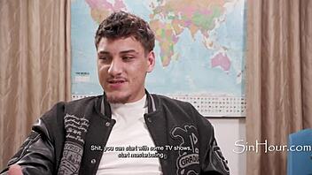 teacher adira allure and student victor ray have a classroom interaction