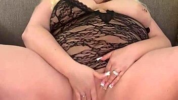 Curvy Blonde BBW Slams Her Wet Pussy Hard!