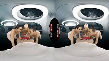 Realitylovers - guys fucked girls in weightlessness in outer space