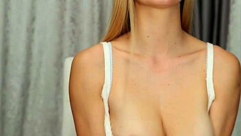 Cute blonde with big tits makes my heart race