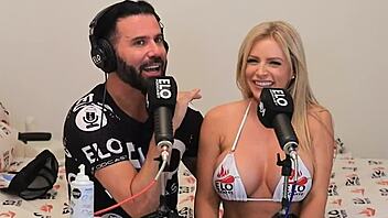 Huney Baked Melons casually fucks Elo Podcast during the interview