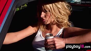 Busty Australian MILF Lisa Seiffert poses naked outdoors!